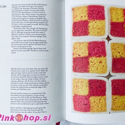 Kuharska knjiga Fortnum and Mason, Battenberg kolač Pinkshop.si