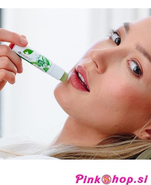 Balzam za ustnice z aloe vero Dr. Organic, nega ustnic, Pinkshop.si