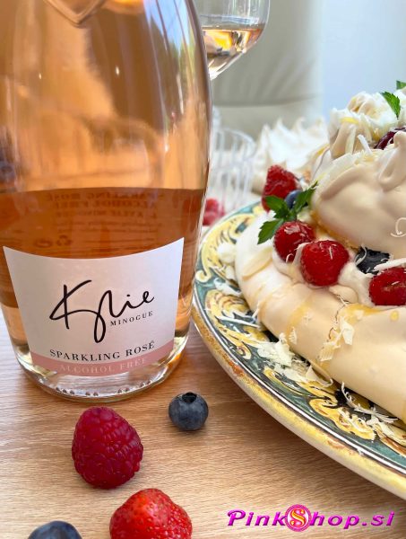 Kylie Minogue 0% Sparkling Rose, Pavlova torta, arhiv Pinkshop.si