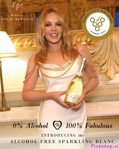 Kylie Minogue 0% Sparkling Blanc brezalkoholno peneče vino, Pinkshop.si