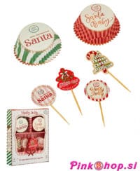 Baking cups 48 pcs, Warm Wishes, papirnati komplet za muffine - papirčki za mafine, Pinkshop.si