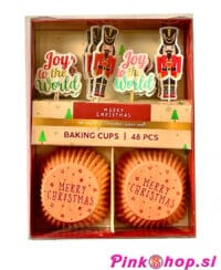 Baking cups, Merry Christmas 48 pcs, Pinkshop.si