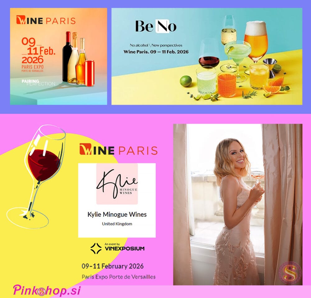 Wine Paris 2026, Kylie Minogue Wines, Pinkshop.si