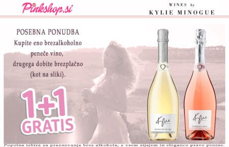Kylie Minogue Wines brezalkoholno peneče vino, posebna ponudba 1+1 gratis, Pinkshop.si