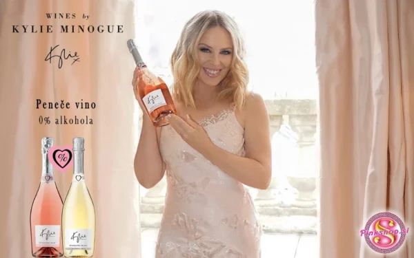 Brezalkoholno vino Kylie Minogue 0% Sparkling Rosé, Blanc, Slovenija Pinkshop
