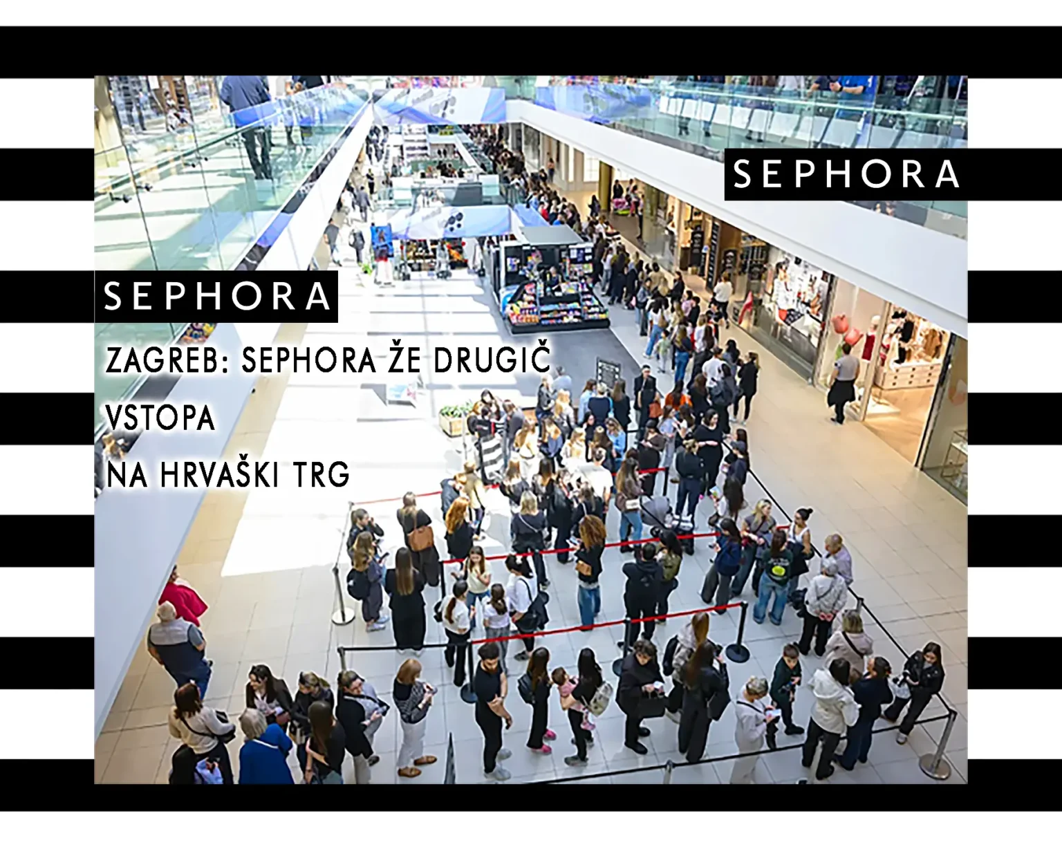 Sephora Zagreb odprtje trgovine, Pinkshop.si. Slovenija