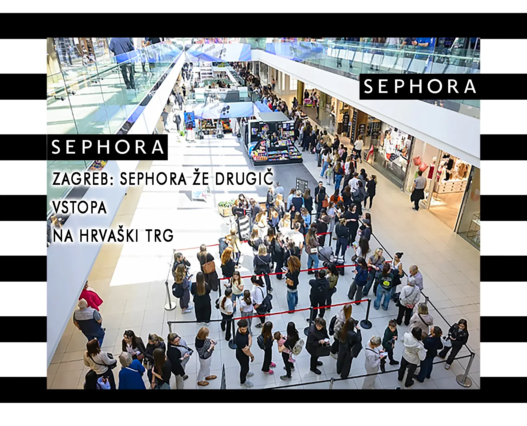 Sephora Zagreb odprtje trgovine, Pinkshop.si. Slovenija