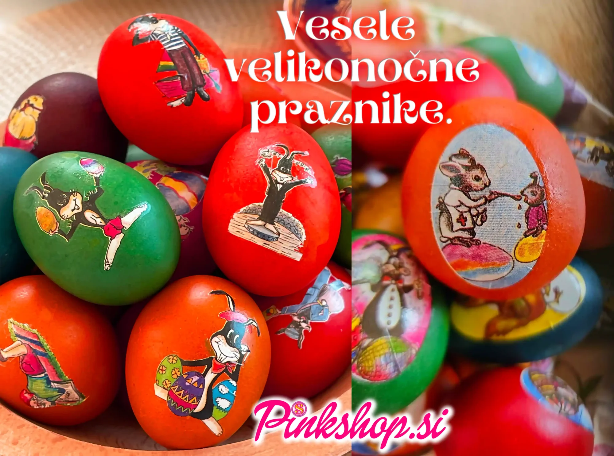 Vesele velikonočne praznike, Pinkshop.si zakladnica daril