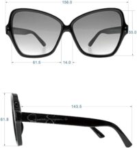 Jessica Simpson J5921 Chic sončna očala, UV zaščita