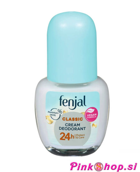 Fenjal kremni deodorant roll-on Classic, 50 ml, brez aluminijevih soli