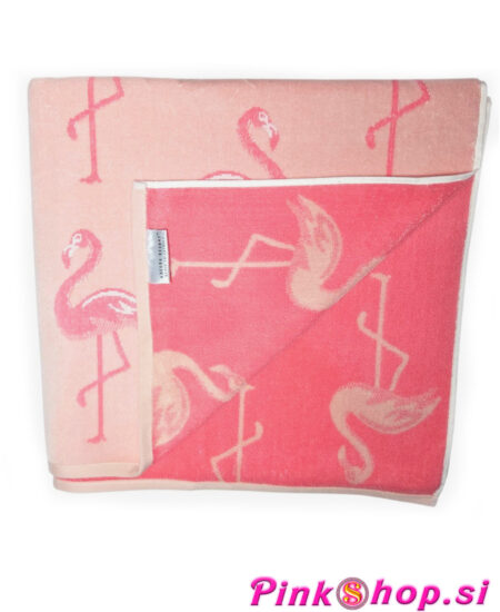 Kopalna brisača za na plažo, pink flamingo, Pinkshop.si