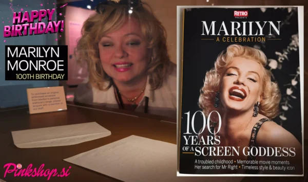 Marilyn Monroe, Happy Birthday, 100 let rojstva, arhiv Pinkshop.si