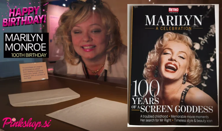 Marilyn Monroe, Happy Birthday, 100 let rojstva, arhiv Pinkshop.si