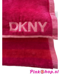 Velika brisača za na plažo DKNY iz 100 % bombaža, super mehka, pink, Pinkshop