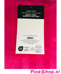 Velika brisača za na plažo DKNY iz 100 % bombaža, super mehka, pink, Pinkshop.si