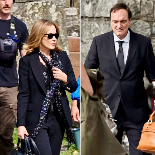 Kylie Minogue in Quentin Tarantino, junija v Walesu