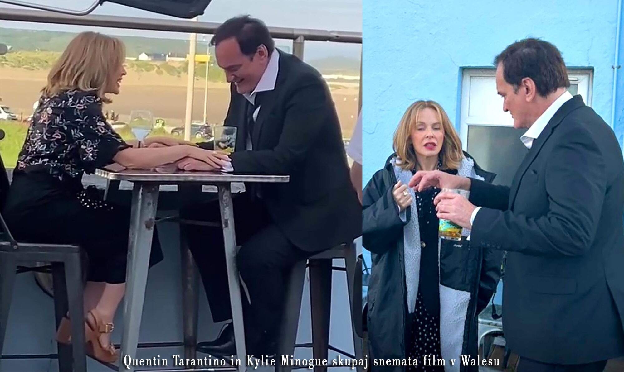 Quentin Tarantino in Kylie Minogue skupaj snemata film v Walesu