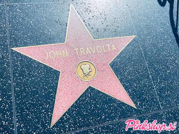 John Travolta, Hollywood Walk Of Fame, zvezda na pločniku slavnih, foto Pinkshop.si