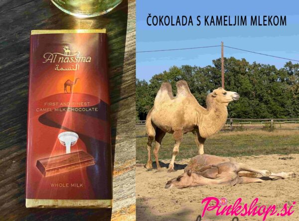 Kamelja čokolada, čokolada s kameljim mlekom, foto Pinkshop.si