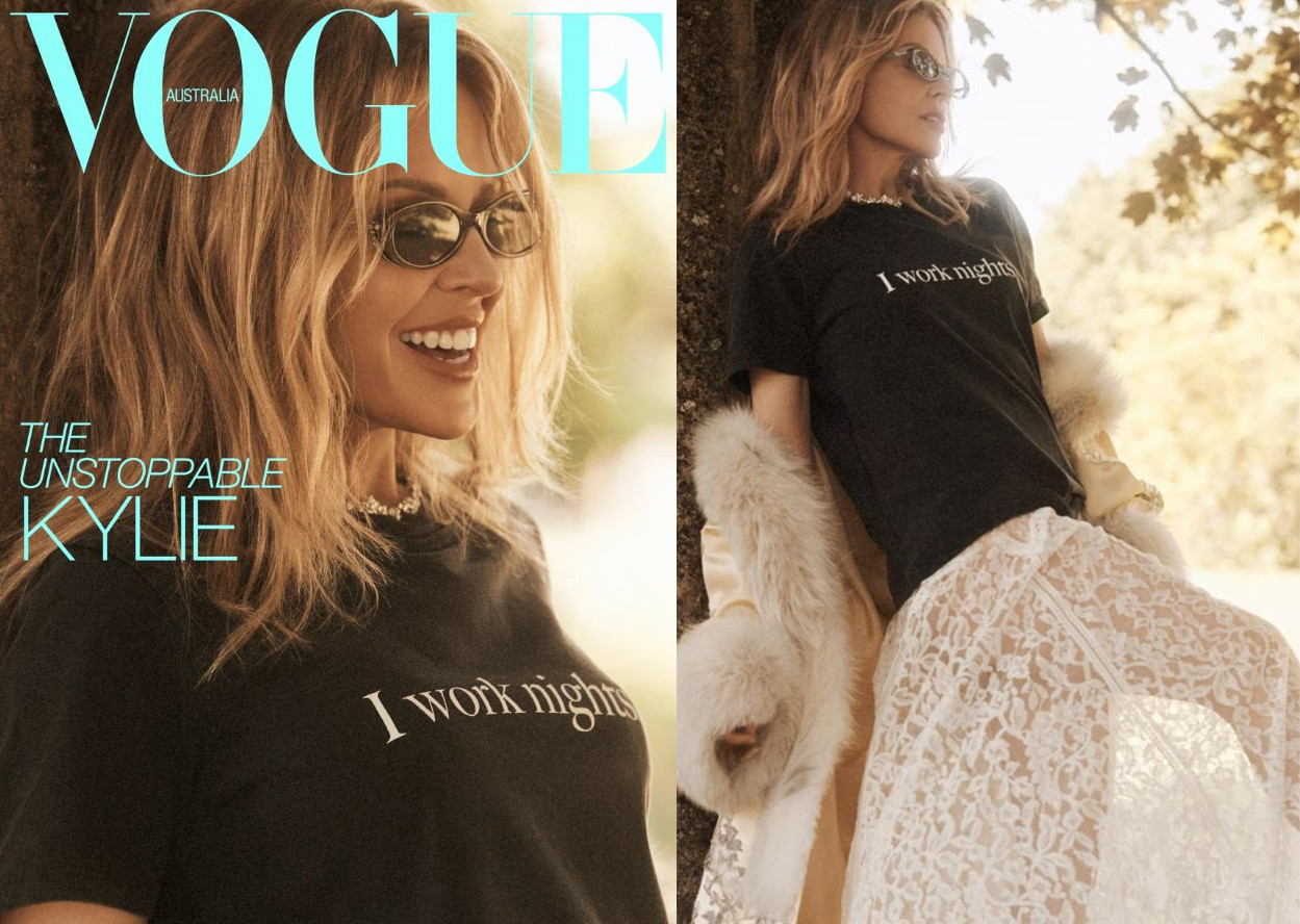 Kylie Minogue naslovnica Vogue september 2026, Pinkshop.si