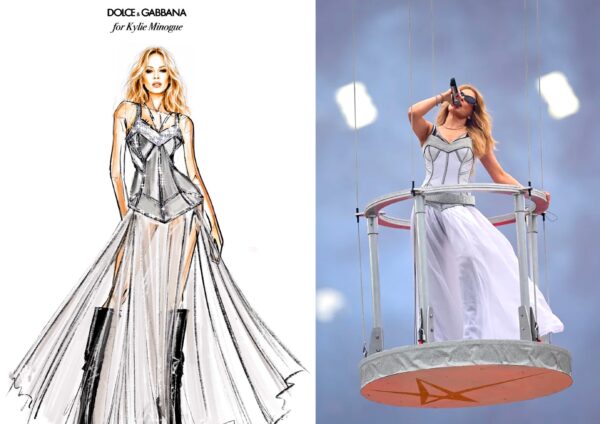 Kylie Minogue in Dolce & Gabbana na AFL 2026