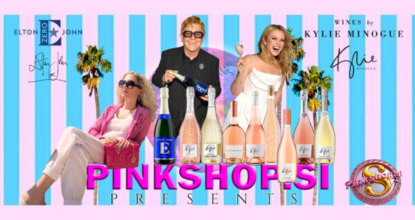 PINKSHOP.SI Vinoteka - Kylie Minogue Wines, Elton John Zero