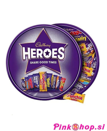 Cadbury Heroes Chocolate Tub, 475 g, mini čokoladice v posodi