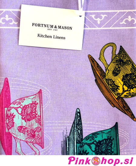 Fortnum and Mason Teapots & Teacups okrasna kuhinjska krpa, Pinkshop.si