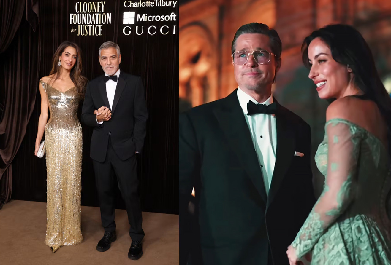 George Clooney, Amal Clooney, Brad Pitt, Ines de Ramon