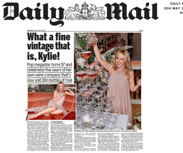Daily Mail 30H MAY 2025 Kylie