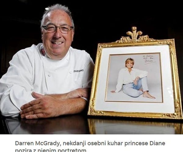Darren McGrady, nekdanji osebni kuhar princese Diane, Pinkshop.si