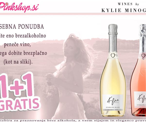 Kylie Minogue Wines brezalkoholno peneče vino, posebna ponudba 1+1 gratis, Pinkshop.si