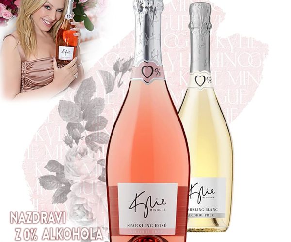 Kylie Minogue Wines 0 % ZERO peneče vino, brez alkohola, Pinkshop.si