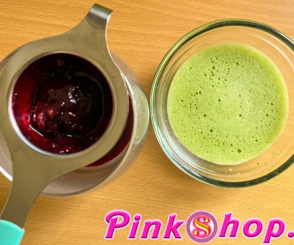 Limonada z matcho in borovnicami, recepti, Pinkshop.si