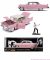 Pink Cadillac Presley Fleetwood 1955 1/24 Elvis Presley, Pinkshop