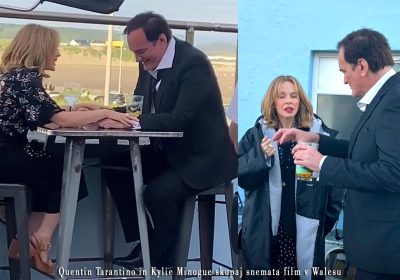 Quentin Tarantino in Kylie Minogue skupaj snemata film v Walesu