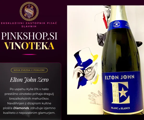 Brezalkoholno vino Slovenija – Pinkshop.si VINOTEKA. Odkrijte 0,0 % Kylie Minogue Wines in Elton John Zero.